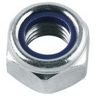 Гайка Steelrex, со стопорным кольцом, DIN985, оцинкованная, М10, 500 шт - фото 298322029