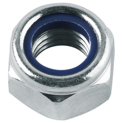 Гайка Steelrex, со стопорным кольцом, DIN985, оцинкованная, М12, 300 шт