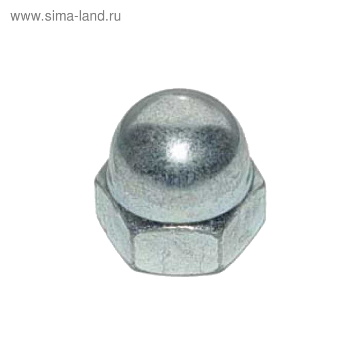 Гайка Steelrex, колпачковая, DIN1587, оцинкованная, М12, 100 шт - Фото 1