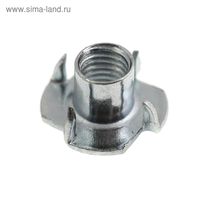 Гайка Steelrex, мебельная, забивная, DIN 1624, оцинкованная, м6, 5000 шт. - Фото 1