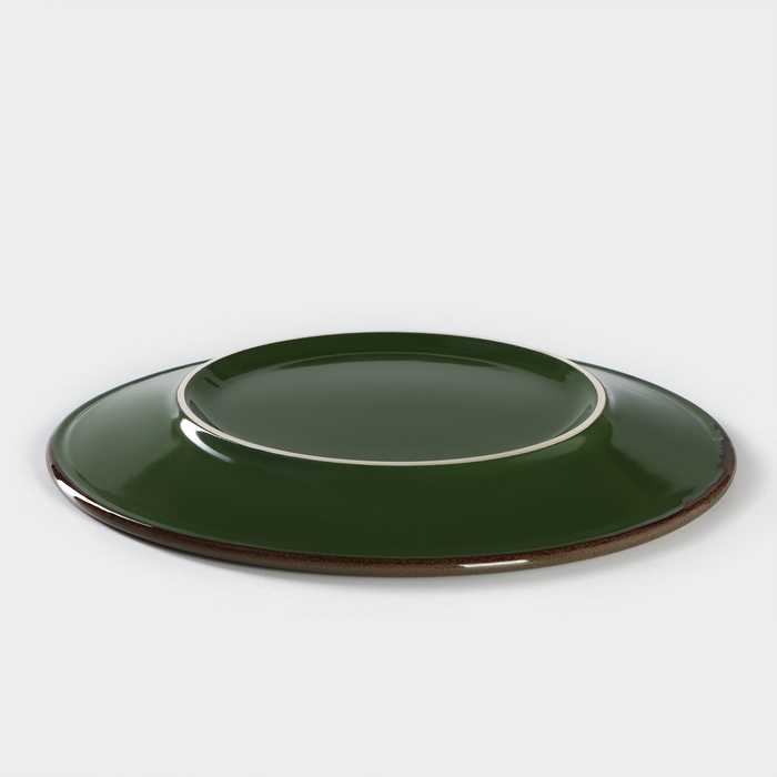 Тарелка фарфоровая Punto verde, d=24 см - фото 1908549089