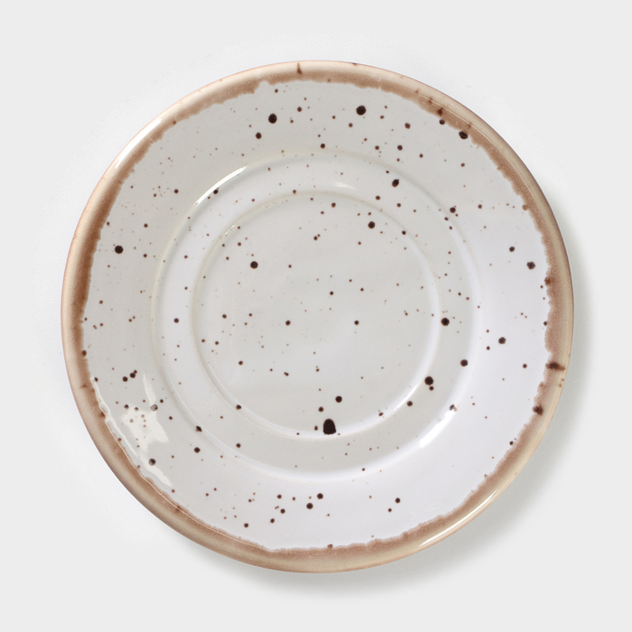 Кофейная пара фарфоровая Punto bianca: чашка 80 мл, блюдце d=6 см 4839218