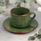 Чайная пара Punto verde, чашка 200 мл, блюдце d=15,5 см - фото 318307152