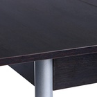 Стол кухонный раскладной «Эконом», универсальный, 1145(1415)×680×750 мм, цвет металик серый/венге 4863412