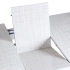 Стол обеденный универсальный, 1145/1415×680×750 мм, цвет хром/лен глянец 4863422