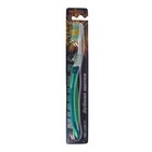 Зубная щётка, двухкомпонентная ручка с резиновыми вставками, средняя жёсткость, микс - Фото 3