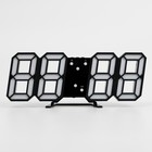 Часы электронные «Цифры», USB, настольные, настенные, на подвесе, 9×3×23 см, зелёная индикация - Фото 2