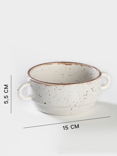 Бульонница фарфоровая Punto bianca, 300 мл, 11.5×5.5 см