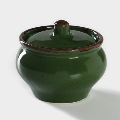 Горшочек для запекания Хорекс Punto verde, 500 мл, фарфор, зелёный