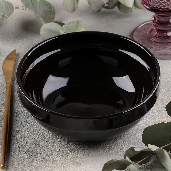 Тарелка Rosa nero, 600 мл, d=15,5 см - Фото 1