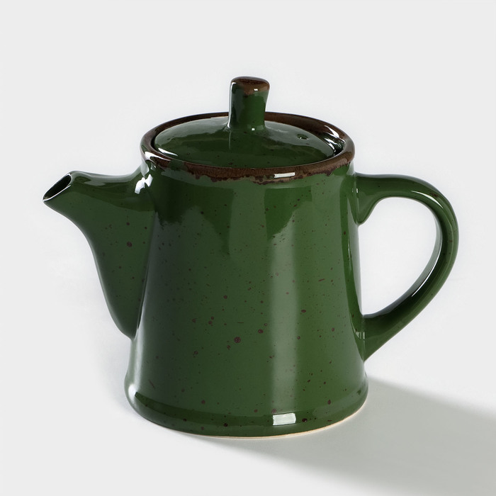 Чайник фарфоровый Punto verde, 500 мл, h=14,5 см - фото 1905641799