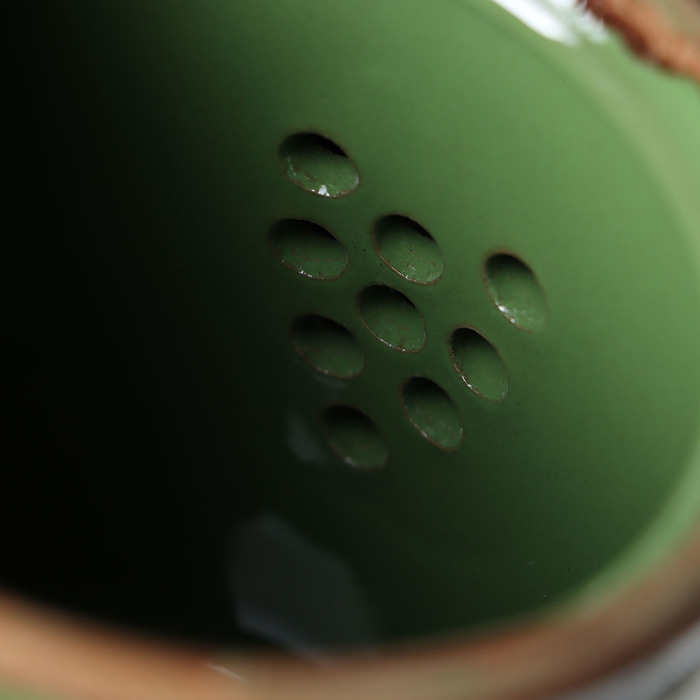 Чайник фарфоровый Punto verde, 500 мл, h=14,5 см - фото 1905641802