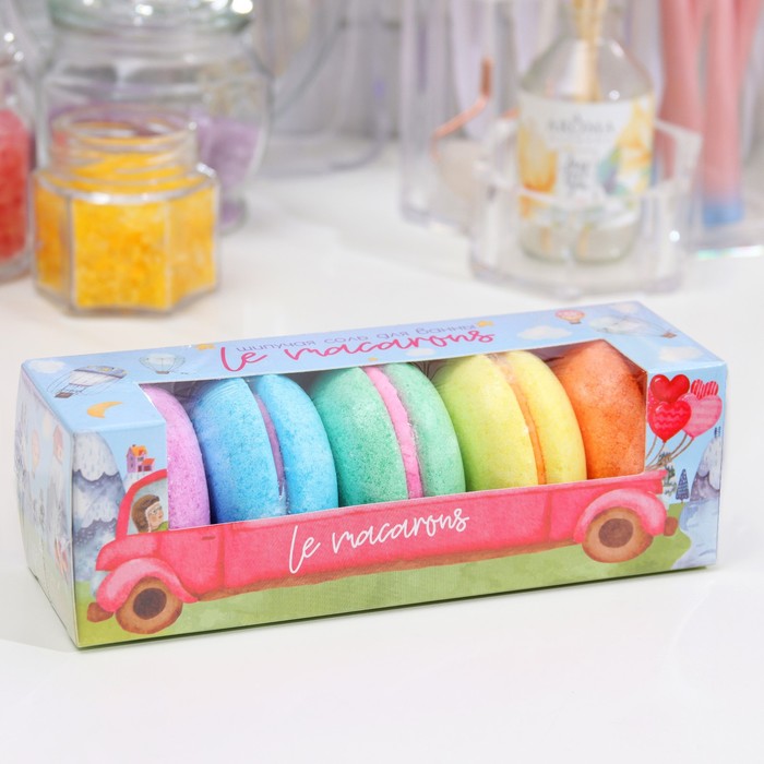 Набор бомбочек для ванн Le macarons, 250 г (5 шт.) - Фото 1