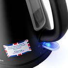 Чайник электрический BRAYER BR1023BK, металл, 1.7 л, 2150 Вт, чёрный - фото 51332870