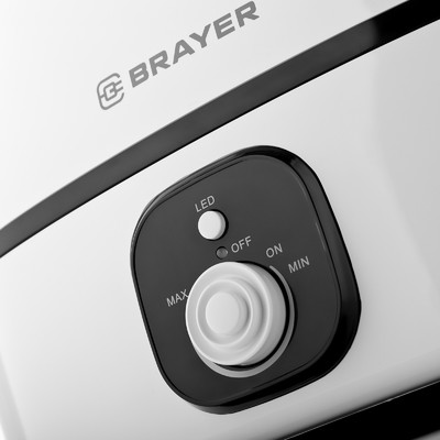 Увлажнитель воздуха BRAYER BR4702, ультразвуковой, 25 Вт, 6 л, 25 м², белый