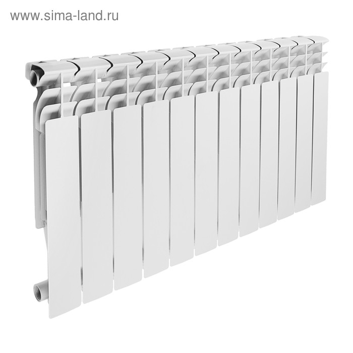 Радиатор алюминиевый Lammin ECO, 500 х 100 мм, 12 секций - Фото 1
