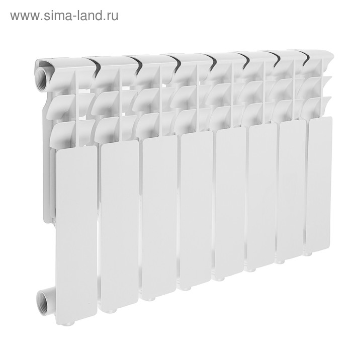 Радиатор алюминиевый Lammin ECO, 350 х 80 мм, 8 секций - Фото 1