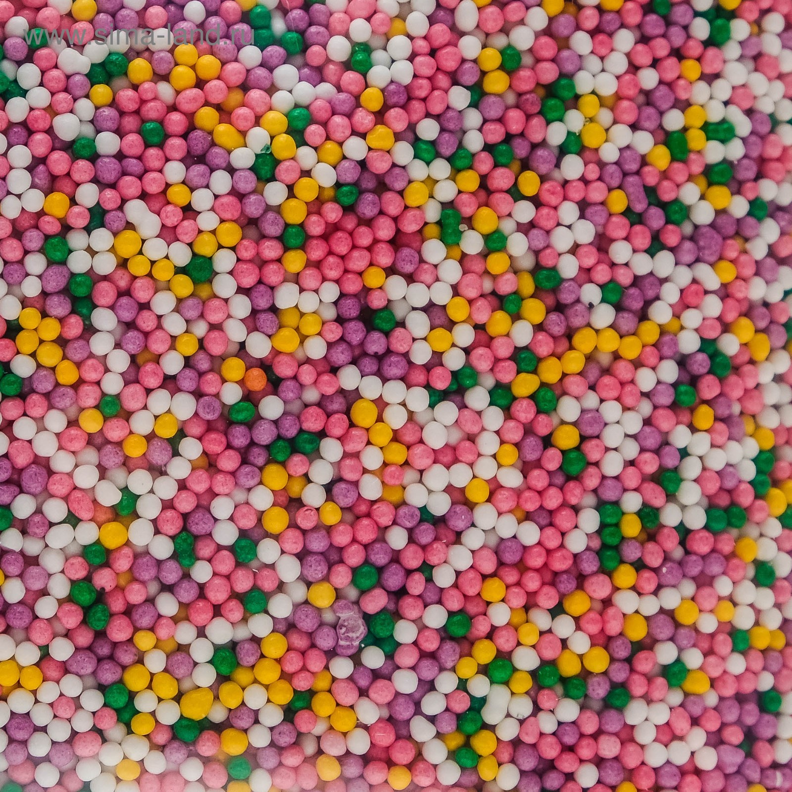 Шарики "микс №1 яркий",. Посыпка кондитерская. Мелкая посыпка. Торт с посыпкой. Посыпки "шарики бор/зол/сереб/перламутр d-1мм".