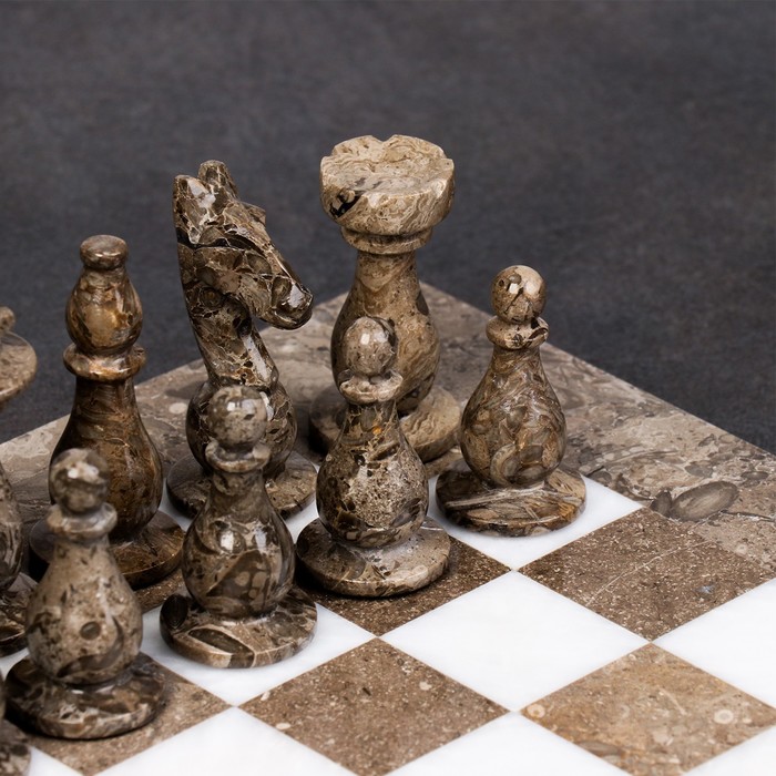 Шахматы «Элит», доска 30 х 30 см, оникс - фото 1905641898