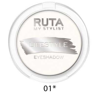 Тени для век Ruta Lifestyle, тон 01, белоснежный блик