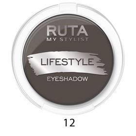 Тени для век Ruta Lifestyle, тон 12, шоколадный мокко