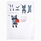 Набор для творчества. Игрушка из шерсти «Енот с цветами» - Фото 6