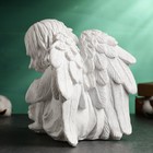 Фигура "Ангелочек с крыльями сидит" белый, 17х20х25см - Фото 3