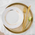 Блюдо сервировочное «Кувшинка», d=28 см, стекло, золотистое - Фото 9