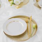 Блюдо сервировочное «Кувшинка», d=28 см, стекло, золотистое - Фото 10