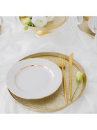 Блюдо сервировочное «Кувшинка», d=28 см, стекло, золотистое - Фото 7