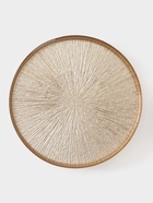 Блюдо для торта «Кувшинка», d=28 см, на ножке, стекло, золотистое - Фото 3