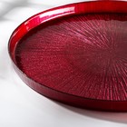 Блюдо сервировочное «Кувшинка», d=28 см, цвет красный - Фото 2