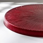 Блюдо сервировочное «Кувшинка», d=28 см, цвет красный - Фото 3