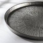 Блюдо сервировочное «Кувшинка», d=28 см, цвет серебряный - фото 4303336