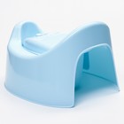 Горшок детский Follow Me с крышкой, голубой - Фото 3