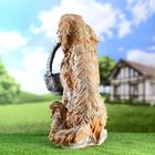Садовая фигура "Собака кокер-спаниель с корзиной в зубах" 54см МИКС - Фото 3