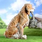 Садовая фигура "Собака кокер-спаниель с корзиной в зубах" 54см МИКС - Фото 4