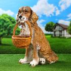 Садовая фигура "Собака кокер-спаниель с корзиной в зубах" 54см МИКС - Фото 6