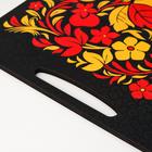 Доска разделочная с ручками Дарим Красиво «Хохлома», 36×28 см, дерево - Фото 2