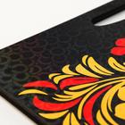 Доска разделочная с ручками Дарим Красиво «Хохлома», 36×28 см, дерево - Фото 4