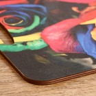 Разделочная доска-поднос "Радужные розы" 36х28 см - Фото 4