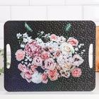 Доска разделочная и сервировочная -поднос "Букет из роз" 36х28 см - Фото 1