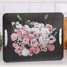 Доска разделочная и сервировочная -поднос "Букет из роз" 36х28 см - Фото 2