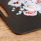 Доска разделочная и сервировочная -поднос "Букет из роз" 36х28 см - Фото 4