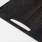 Разделочная доска-поднос "Серая древесина" 36х28 см - Фото 2