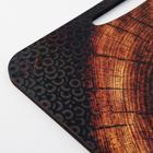 Доска разделочная с ручками Дарим Красиво «Спил», 36×28 см, дерево, коричневая - Фото 3