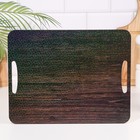 Разделочная доска - поднос Дарим Красиво «Тёмное дерево», 36×28×0.5 см - Фото 1