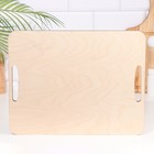 Разделочная доска - поднос Дарим Красиво «Тёмное дерево», 36×28×0.5 см - Фото 3