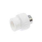 Муфта комбинированная OTMO, d=25 мм x 3/4", наружная резьба, полипропиленовая (комплект 22 шт) - фото 24420809