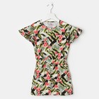 Комбинезон для девочки «Экзотика», цвет белый, рост 122 см - Фото 1